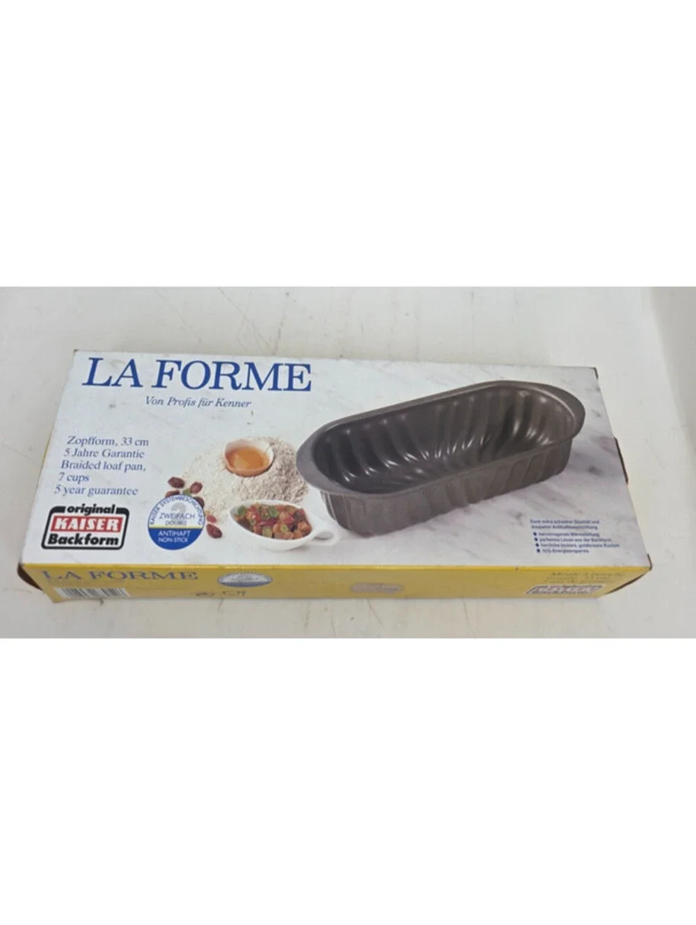 Original Kaiser La Forme Braided Loaf Pan (Zopfform) 7 Cup Capacity